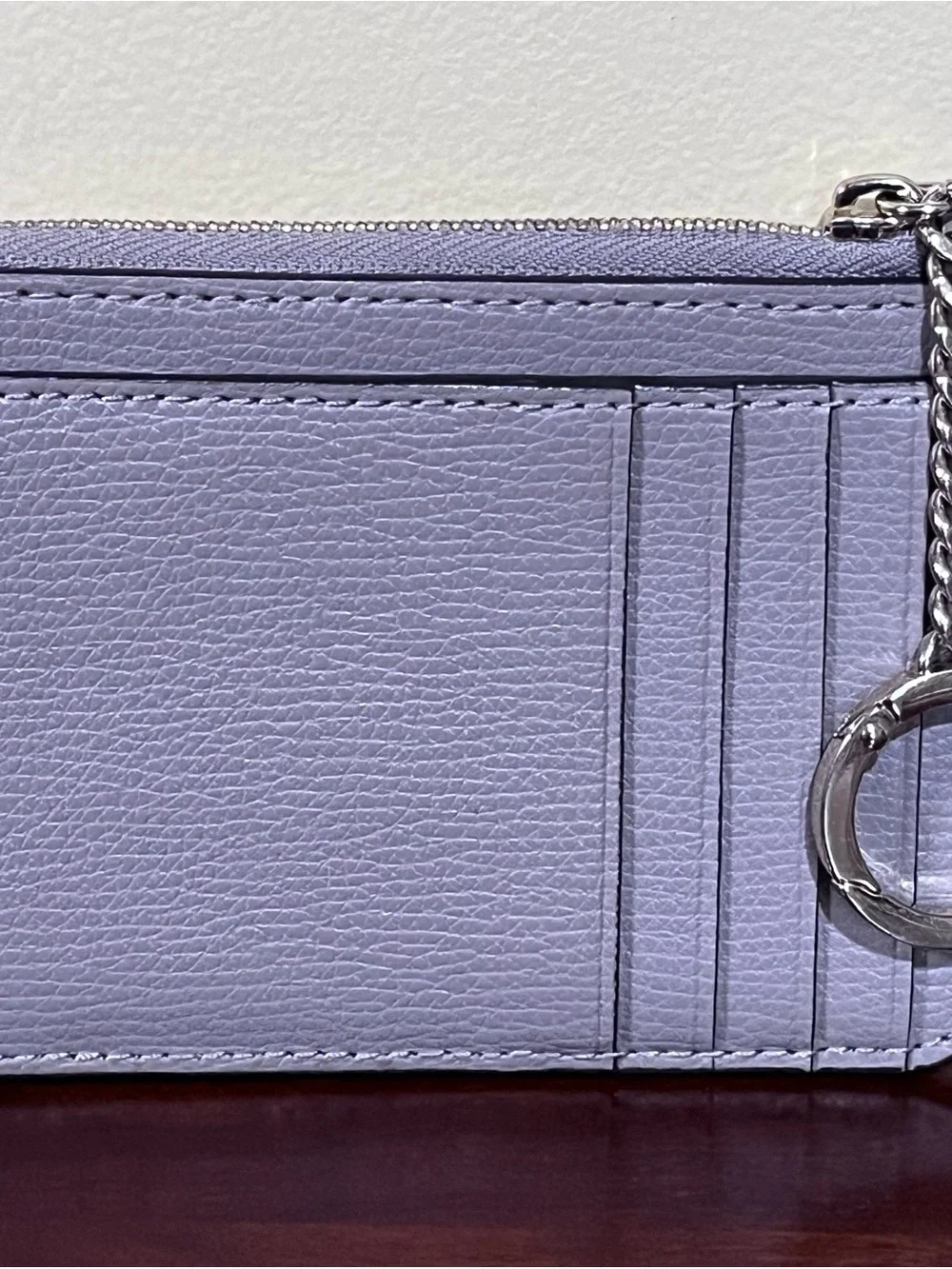 kate spade New York Grey Leather Card Holder